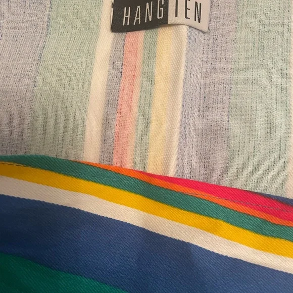 NWT Vintage Hang Ten Wrap Around Skirt  100% Cotton Made in the USA Size L - Picture 10 of 14